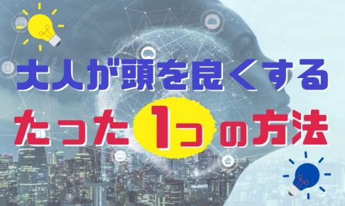 大人が頭を良くする唯一の方法