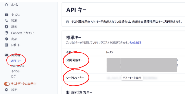 テストAPIキー