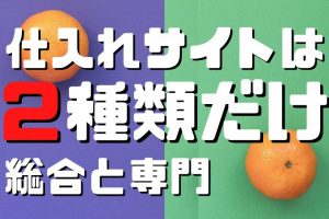 仕入れサイトは２種類だけ