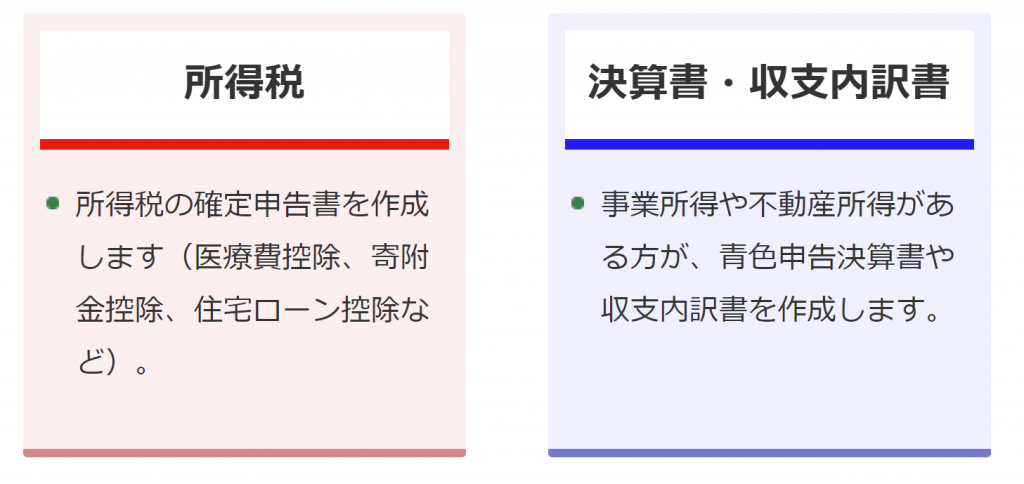 所得税と決算書