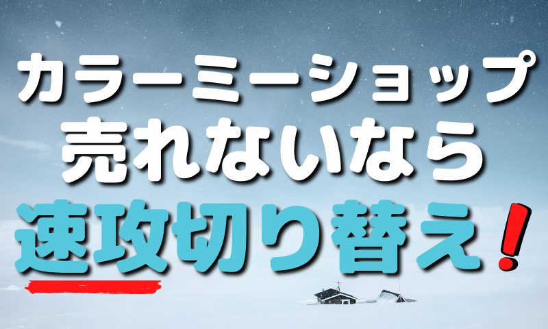 カラーミー売れない