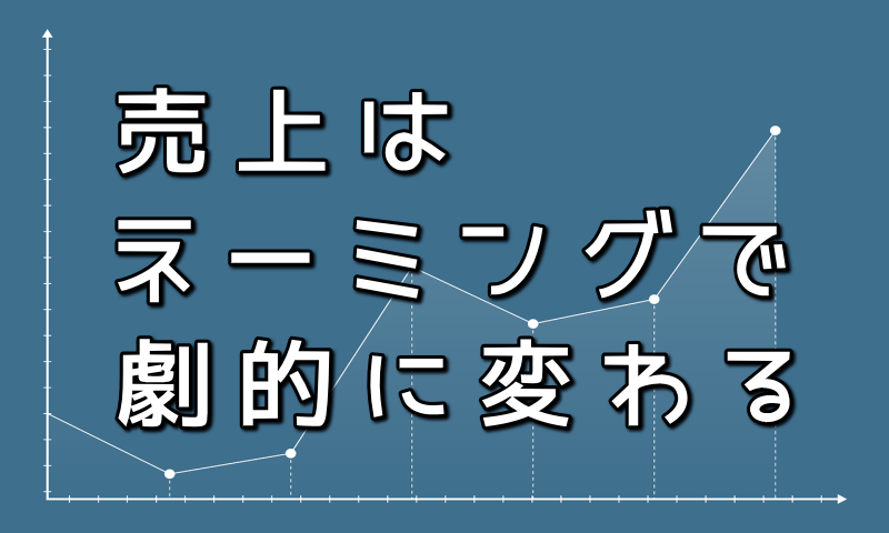 ネーミングで売上が変わる