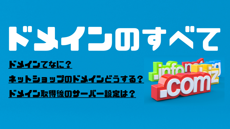 ドメインて何？どう決める？取得後のサーバー設定は？